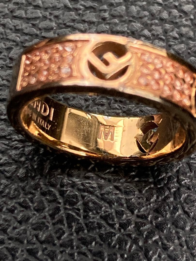 FENDI F IS Logo Gold Ring フェンディ 指輪