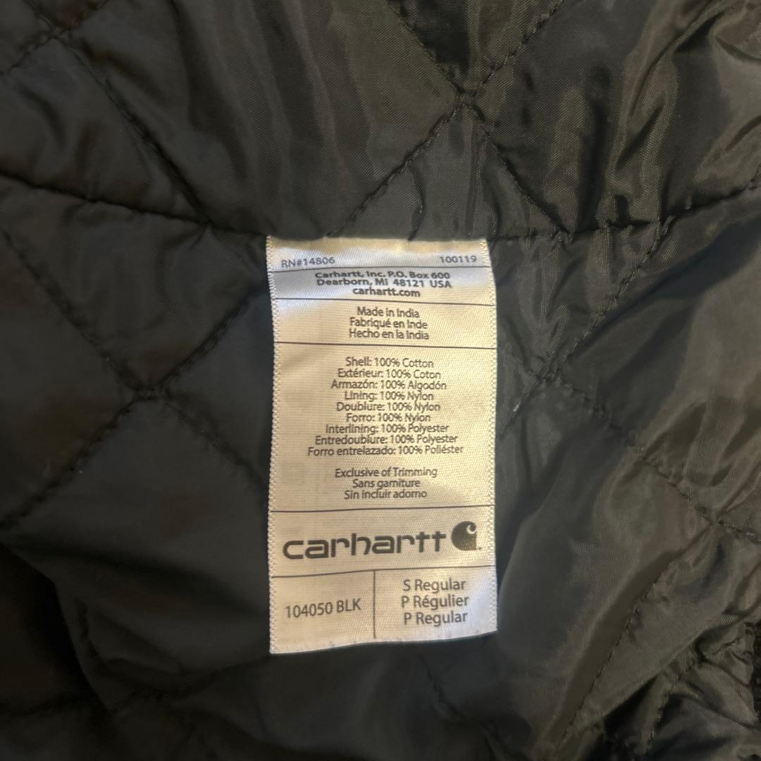 南無阿弥陀仏 Carhartt アクティブジャケット 鬼フェード 黒 S