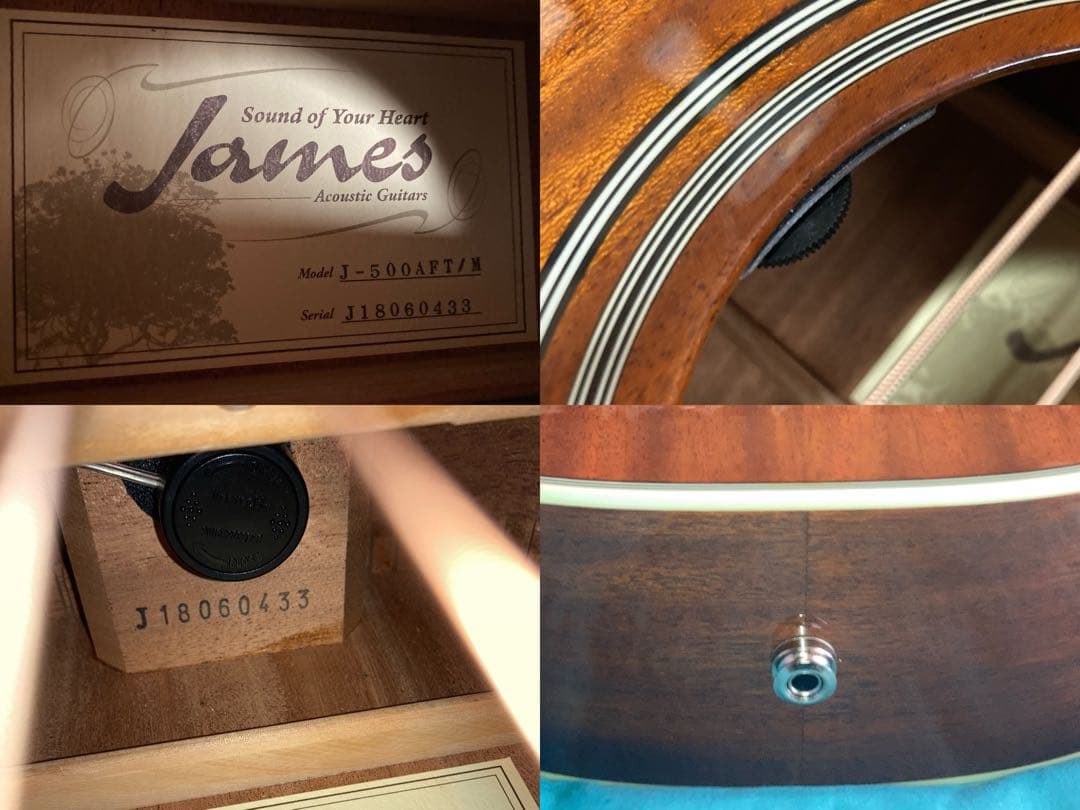 James J-500AFT/M ジェームスエレアコギター美品