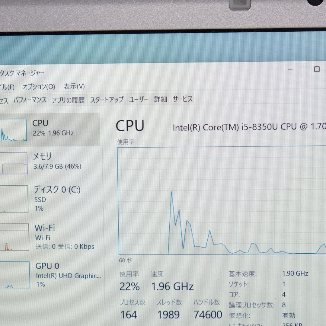 Panasonic CF-SV7 i5 SSD256GB 軽919g Win11
