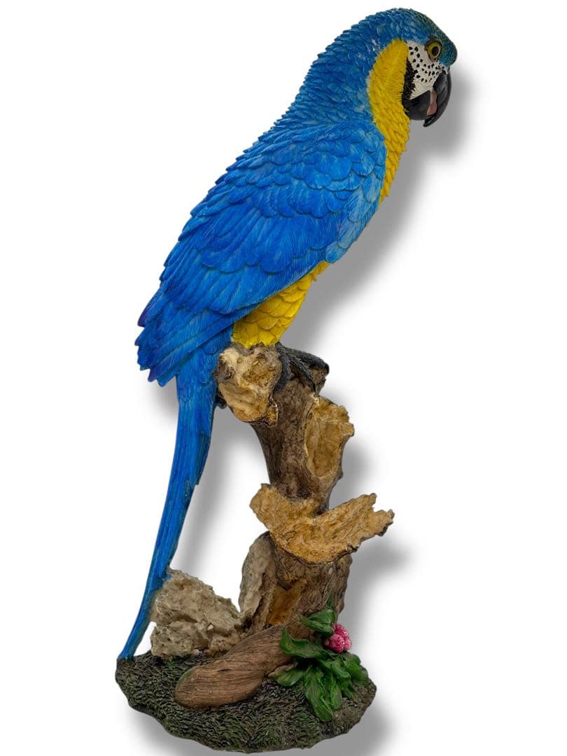 #希少種-ベニコンゴウインコ・ルリコンゴウインコ 樹脂製オブジェ 2体セット