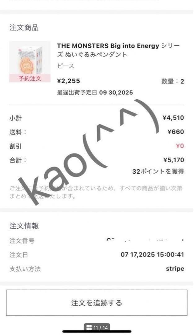 LABUBU ラブブ エナジー シークレット 正規品 即日発送 本我ID