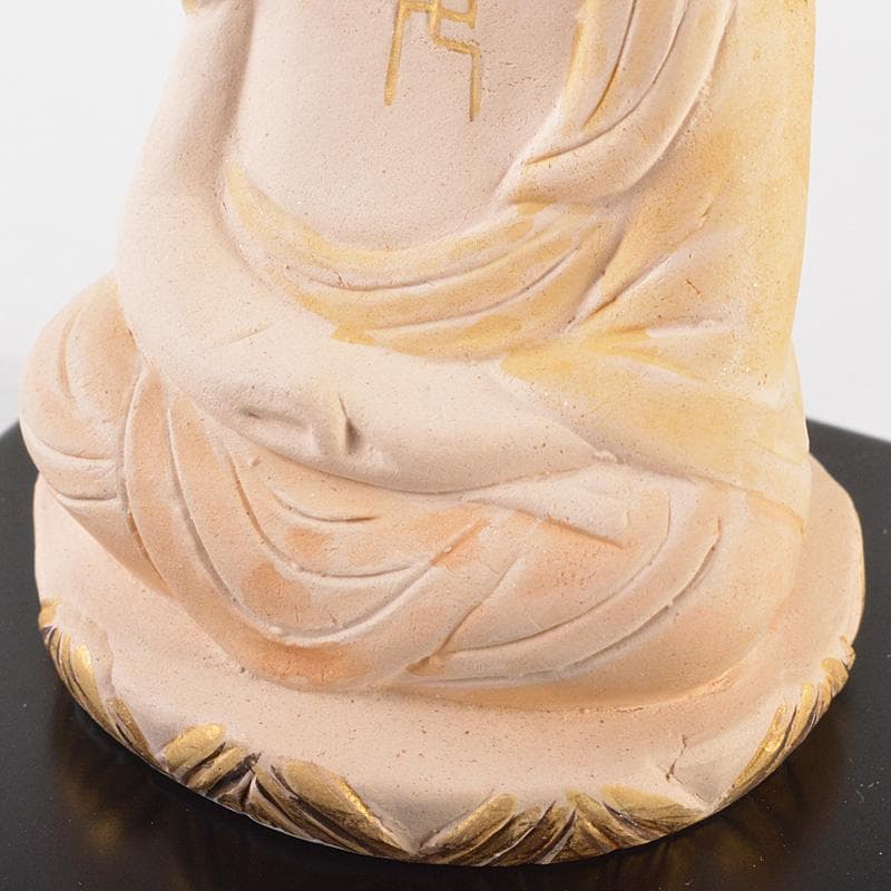 博多人形　人形師　二代　戸畑茂四郎作　「阿弥陀如来」　共箱　M　R7160