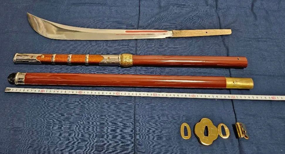 【週末特価】長刀 能楽用 全長約174㎝(鍔元まで123㎝)