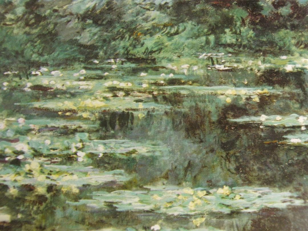 クロード・モネ、「Water Lilies」、厳選、希少大判画集・額装画