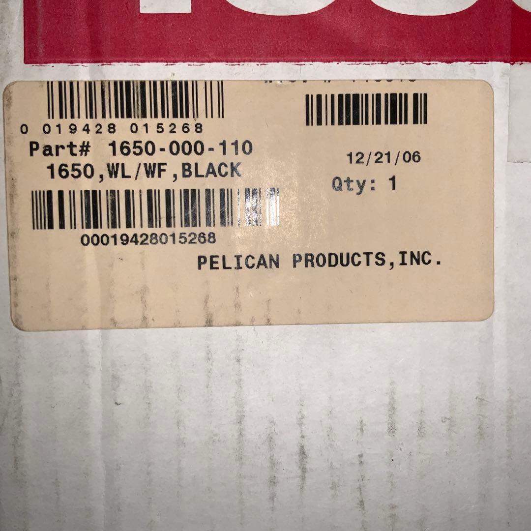 PELICAN 1650 防水機器ケース ウレタンフォーム無し　貴重な旧型