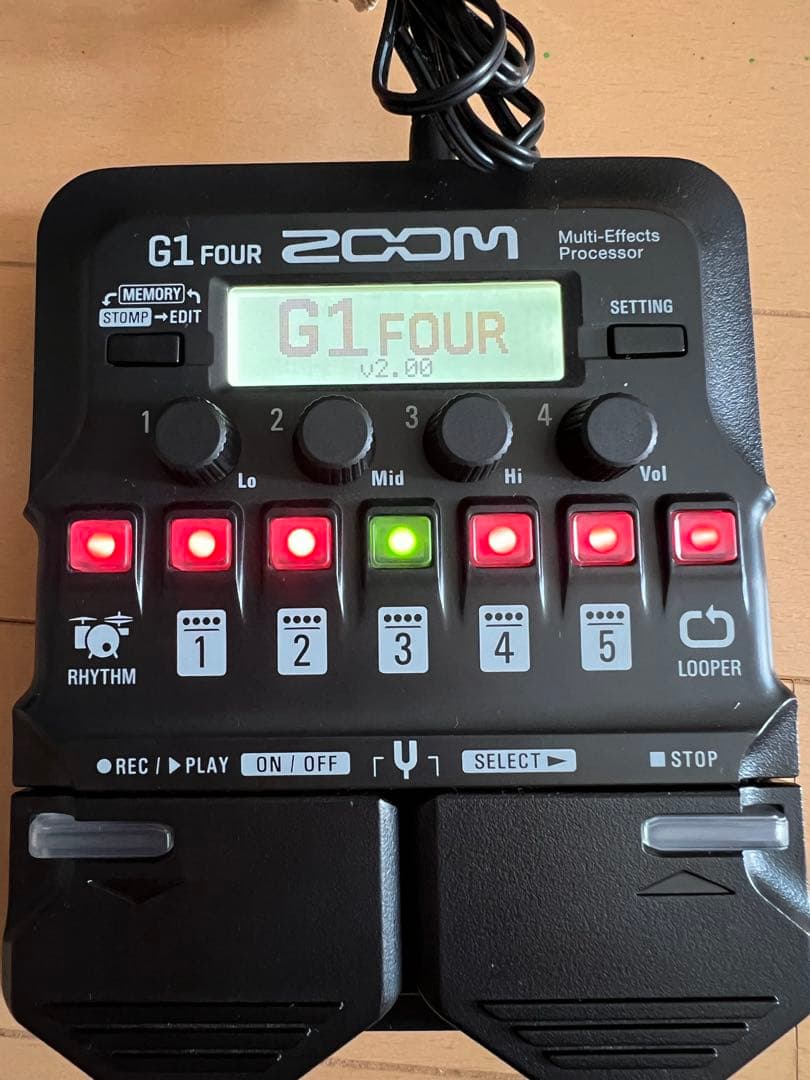 ZOOM G1 FOUR マルチエフェクター 専用アダプター付属