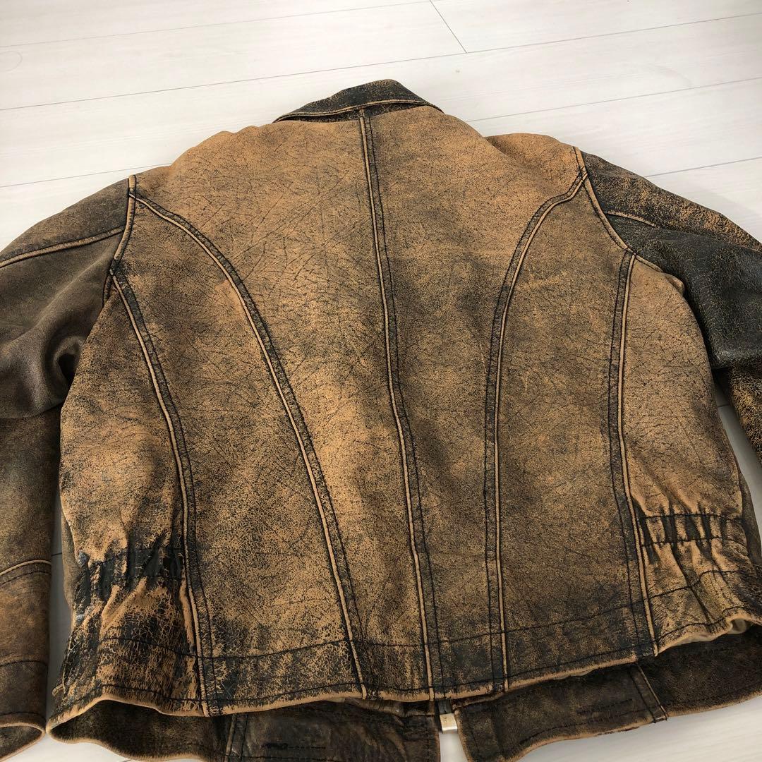 archive アンティークレザー シングルライダース グランジ ヴィンテージ