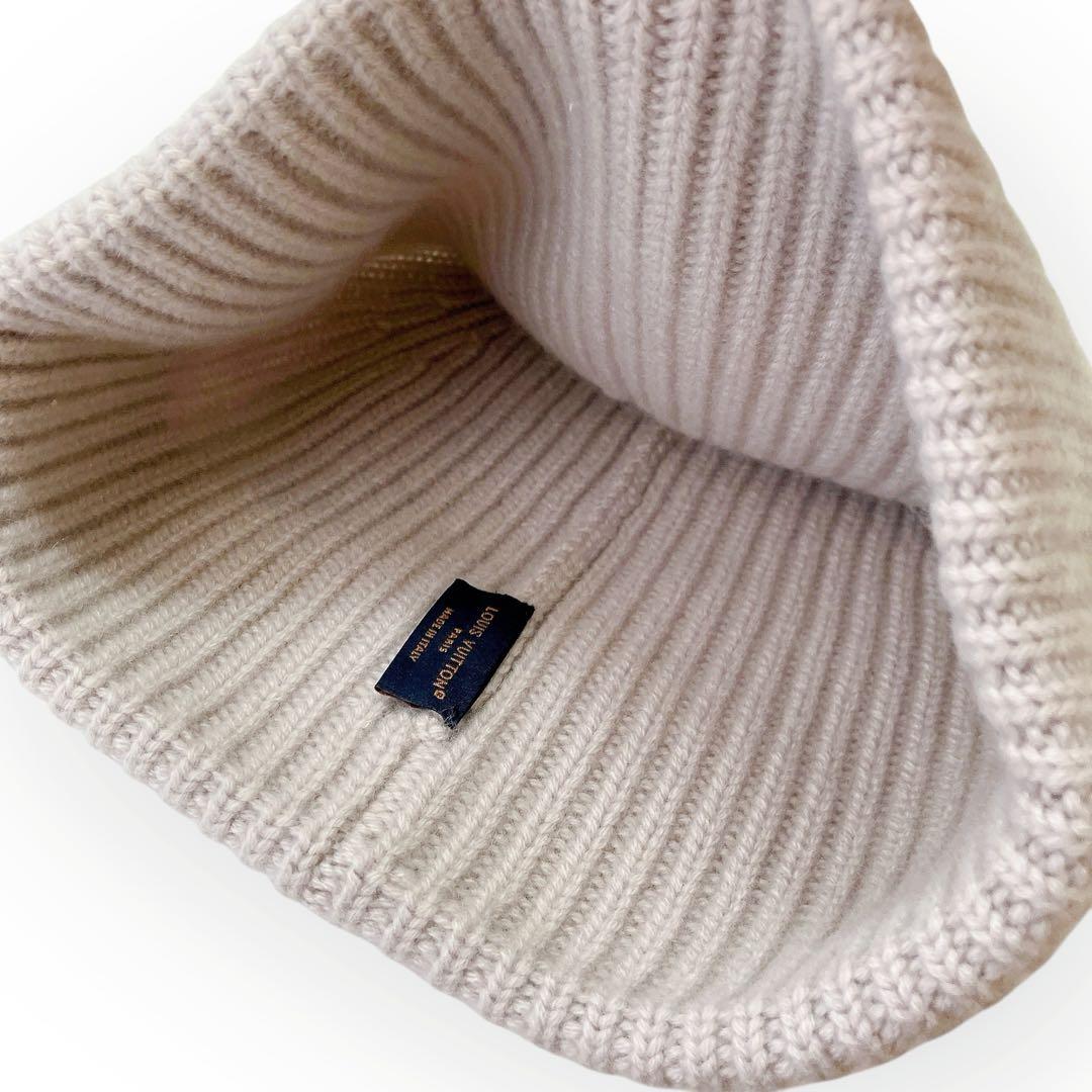 ヴィトン ボネ・LVボア カシミヤ　ニットキャップ M78970 ビーニー LV