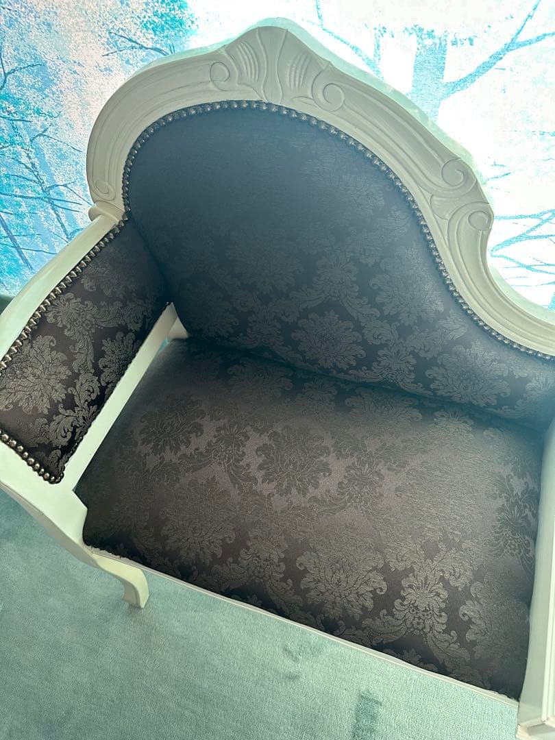 イタリア家具 ヨーロッパ家具 イタリア製家具　電話台付ベンチ　アンティーク