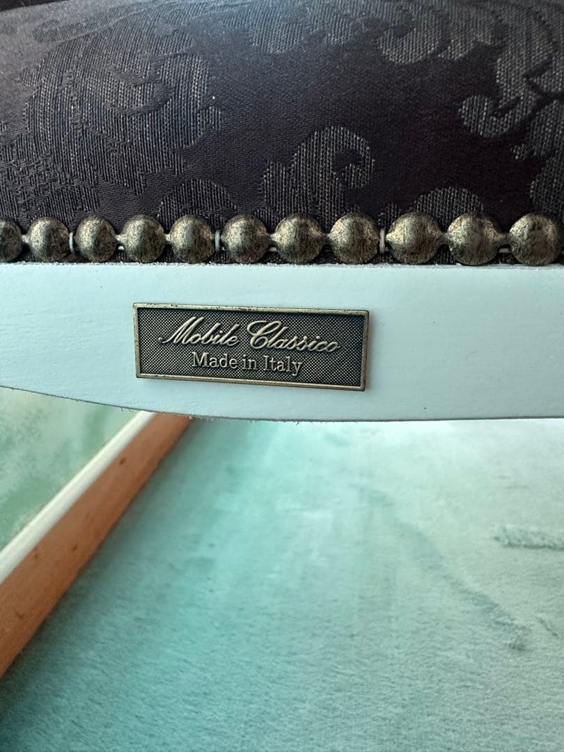 イタリア家具 ヨーロッパ家具 イタリア製家具　電話台付ベンチ　アンティーク