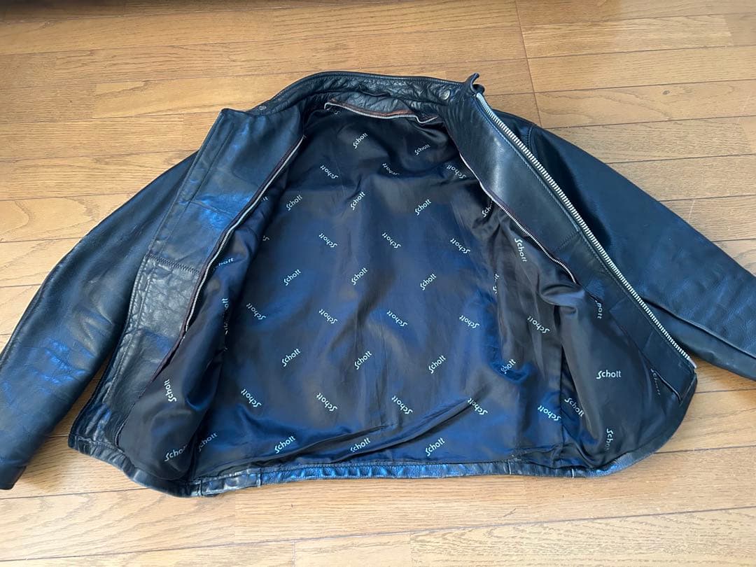Schott シングルライダース 黒 レザージャケット