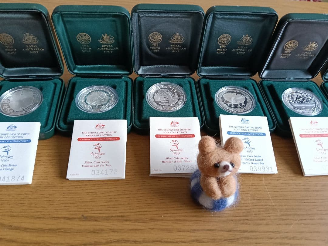 シドニーオリンピック公式記念銀貨６セット【２】純銀.999 総重量217g