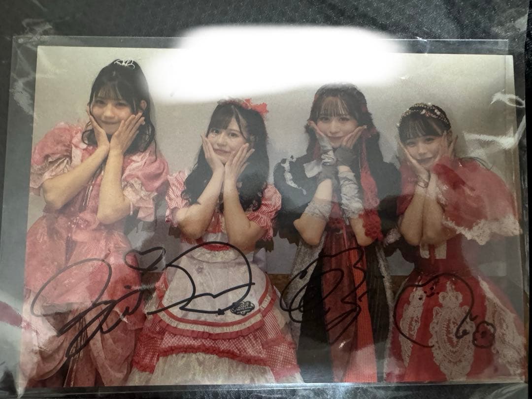 レアモノ‼️カワラボ赤サイン入りポストカード 月足天音 立花琴未白石まゆみ佐野愛花