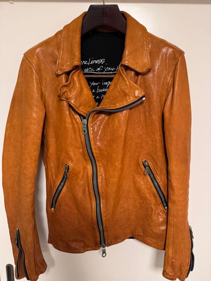 イサムカタヤマバックラッシュ　イタリアンダブルショルダーライダース