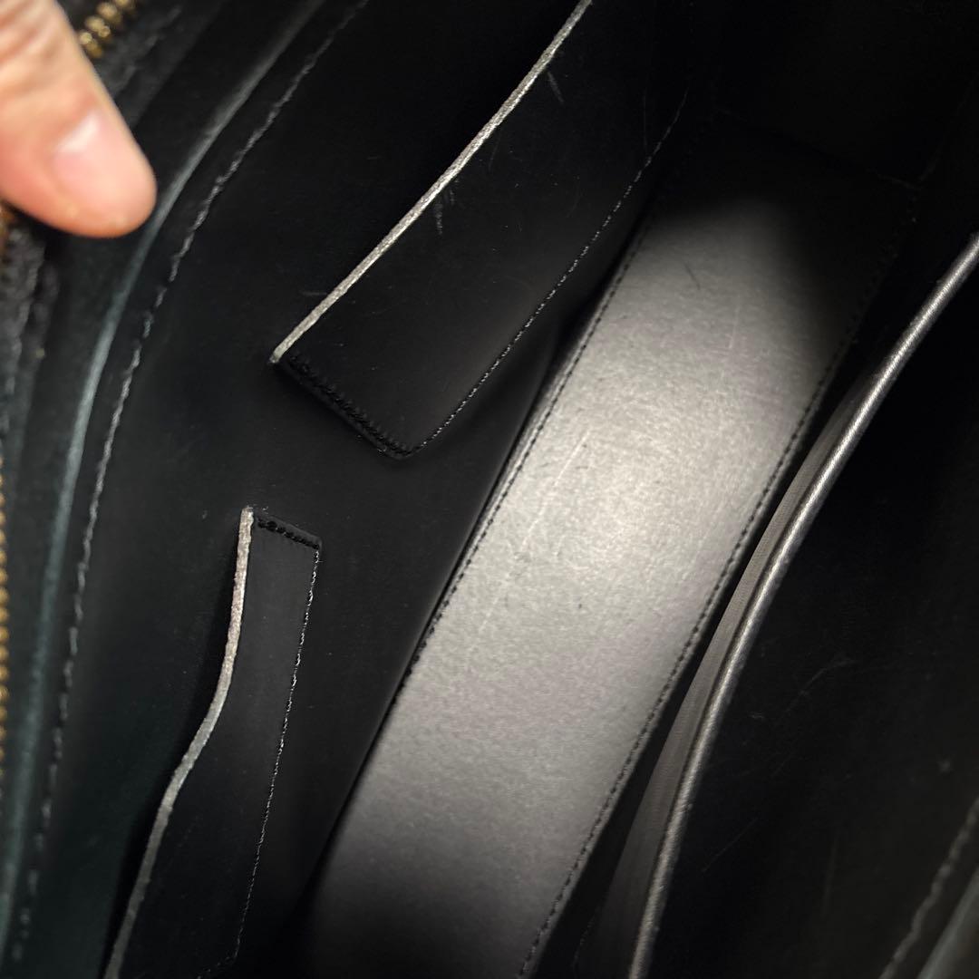 【HERZ】あおりポケット　二本手　ビジネスバッグ　S（BW-104）