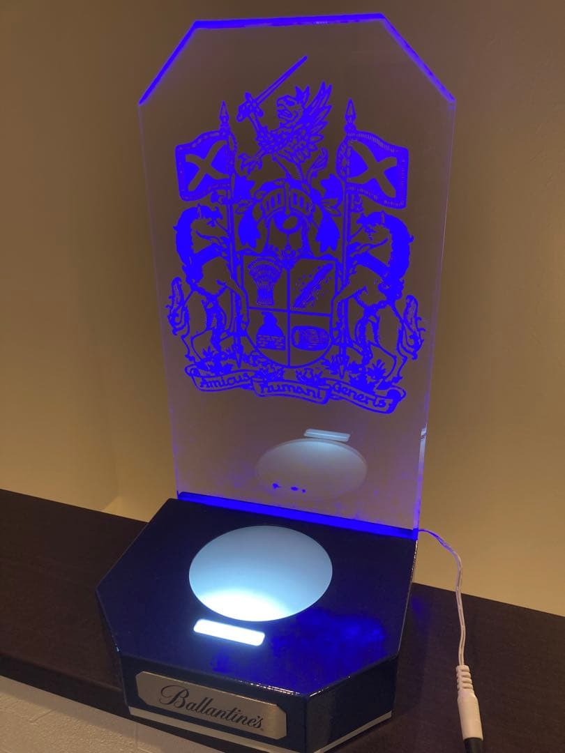 非売品 バランタイン アクリル製 LEDライト ボトルディスプレイ