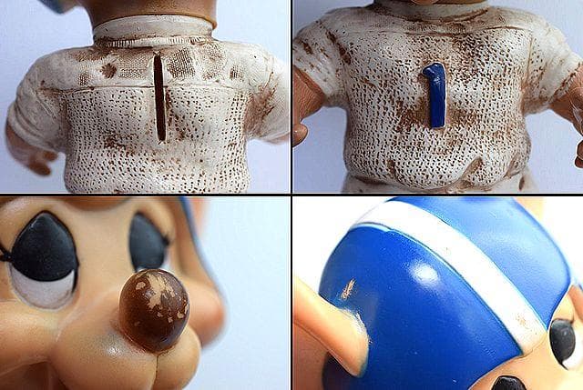 1970’s トッポジージョ ビンテージ 貯金箱 フットボール アメフト ソフビ