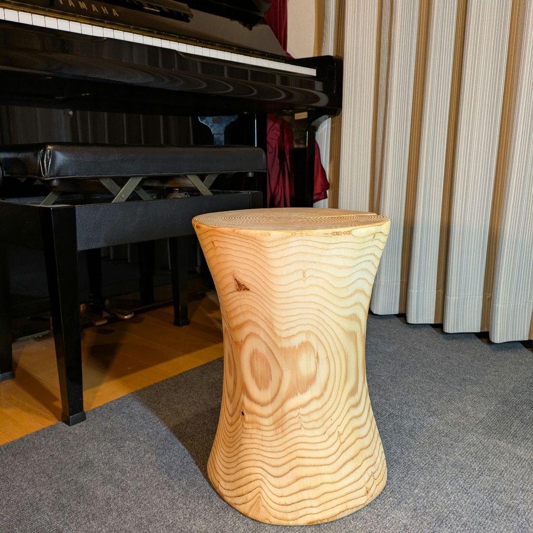モミ　天然木　丸太　椅子　スツール　高さ約40㎝
