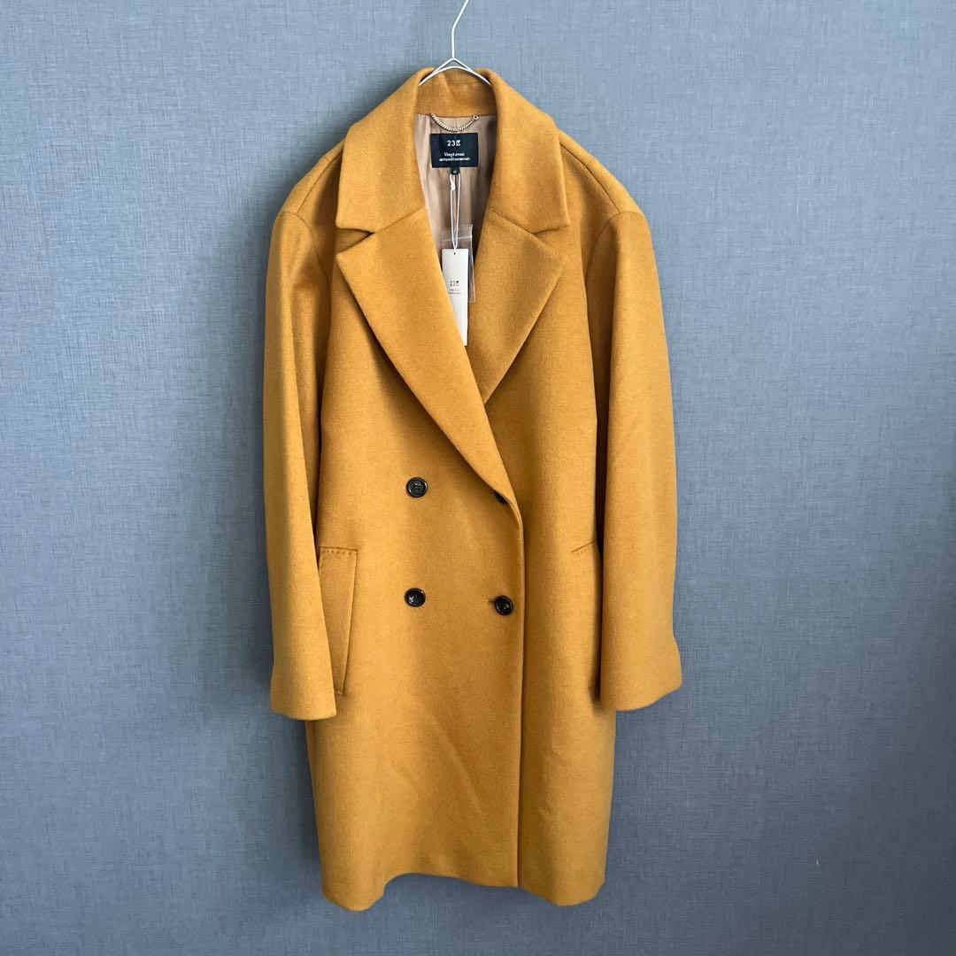 23区 ニジュウサンク ウールアンゴラビーバーチェスターコート