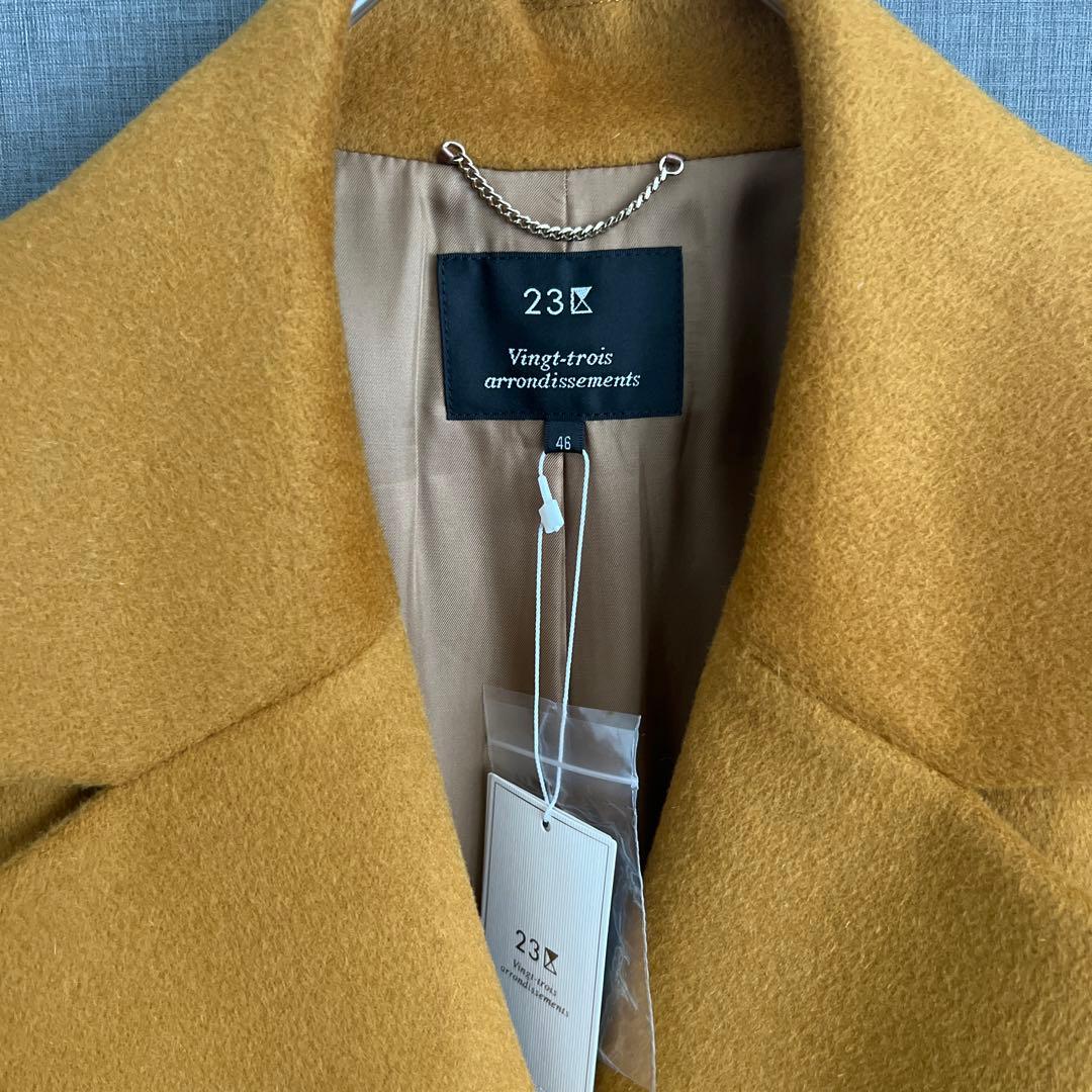 23区 ニジュウサンク ウールアンゴラビーバーチェスターコート