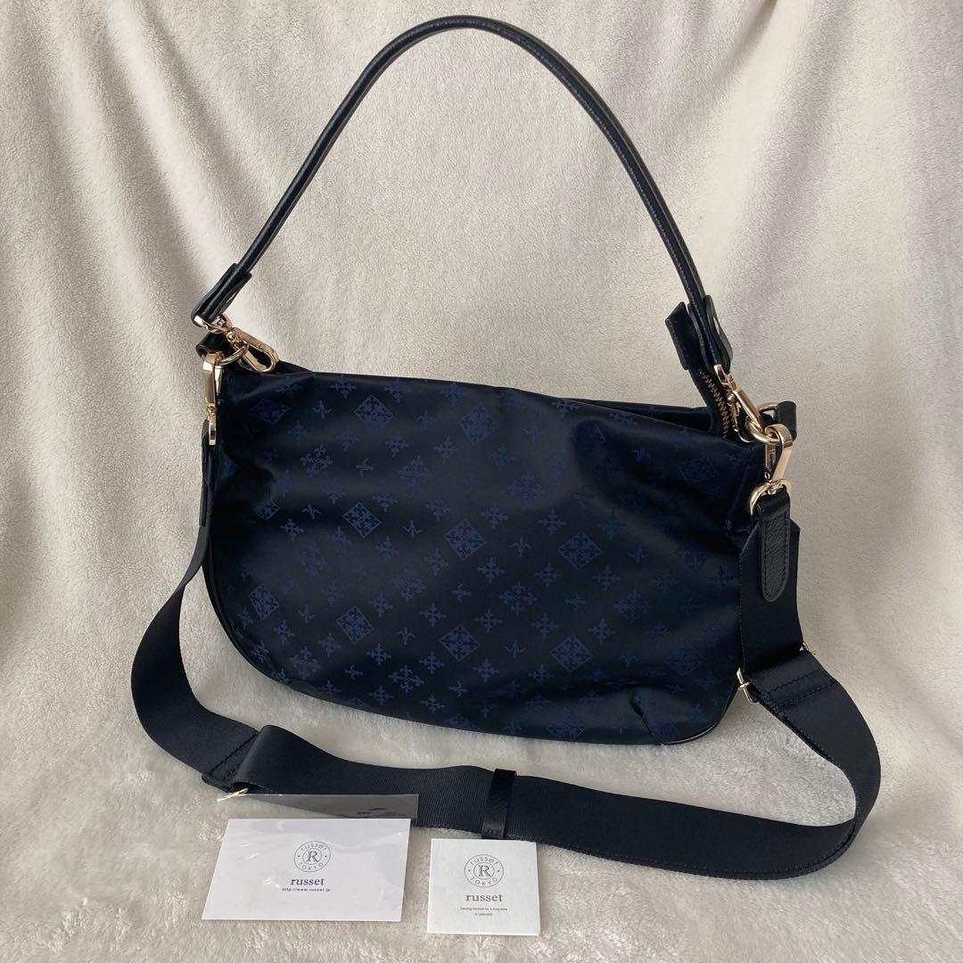 russet ラシット 2WAYショルダーバッグ ネイビー ブラック