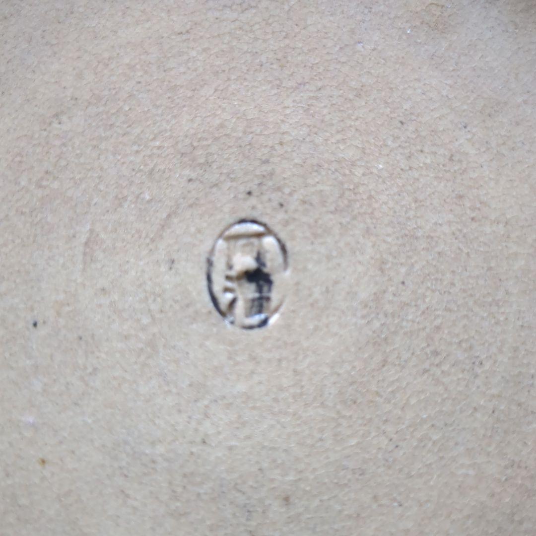 阿漕焼　大花瓶　鳥の図盛り絵