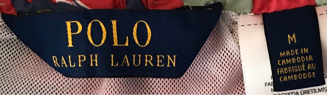 夏の主役服 即完売 ラルフローレン カジキ トロピカル柄 スイムショーツ M