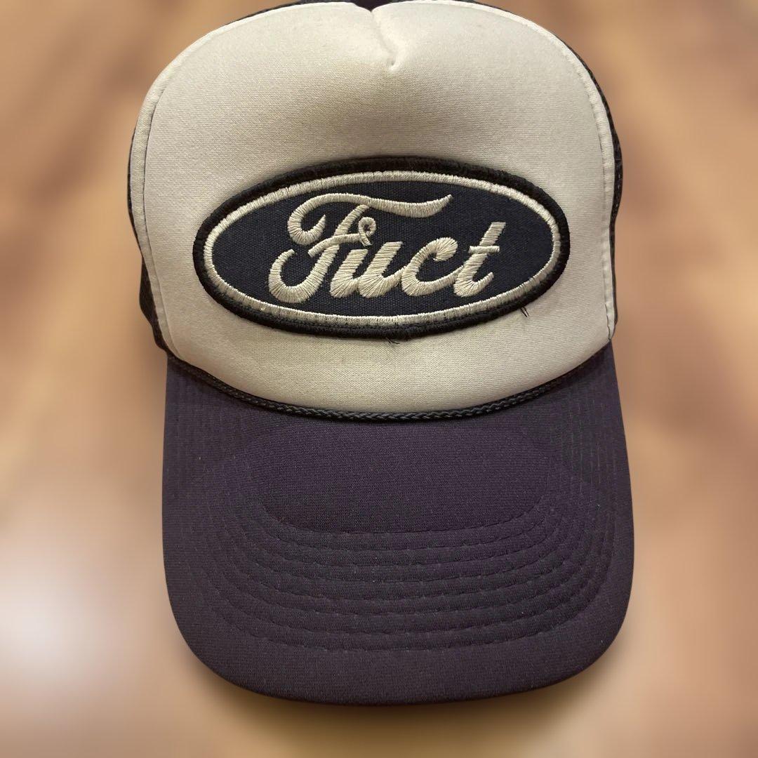 Fuct キャップ ホワイト/ネイビー