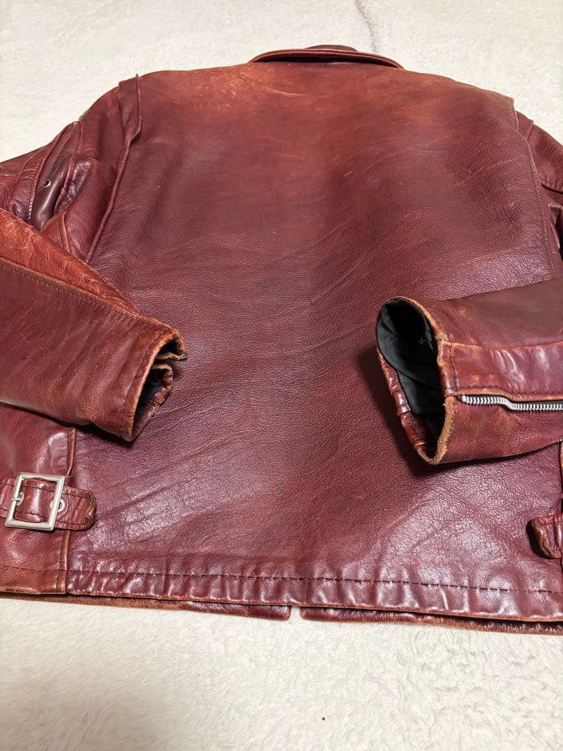 希少カラー　schott 642 レザージャケット　牛革　カウレザー　38サイズ