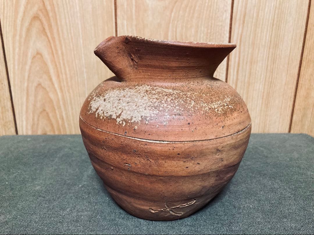 古備前 江戸中期頃 雀口 小壺 (検索 酒器 徳利