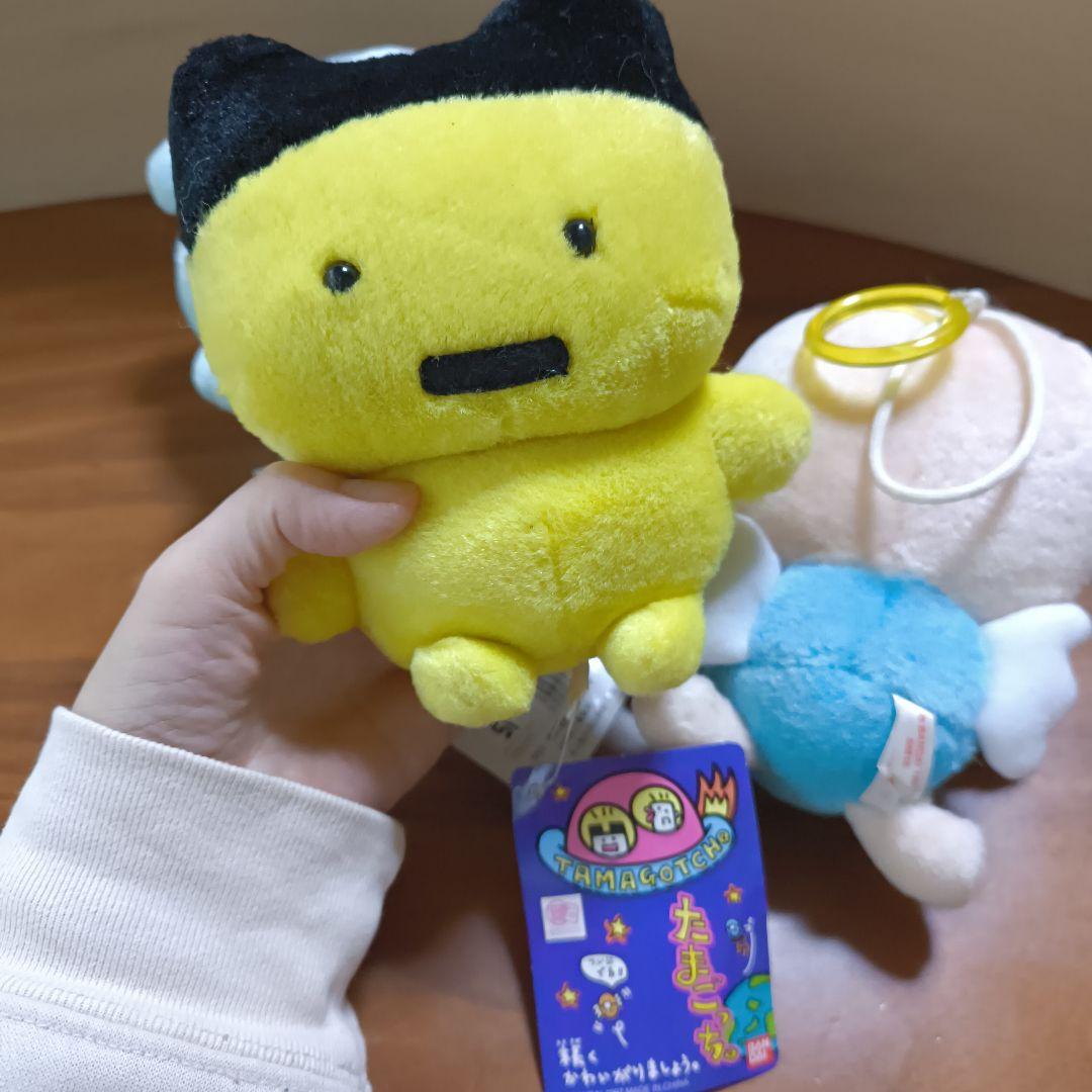 当時物　バンダイ　たまごっち　ぬいぐるみ　てんしっち　まめっち　ぎんじろっち