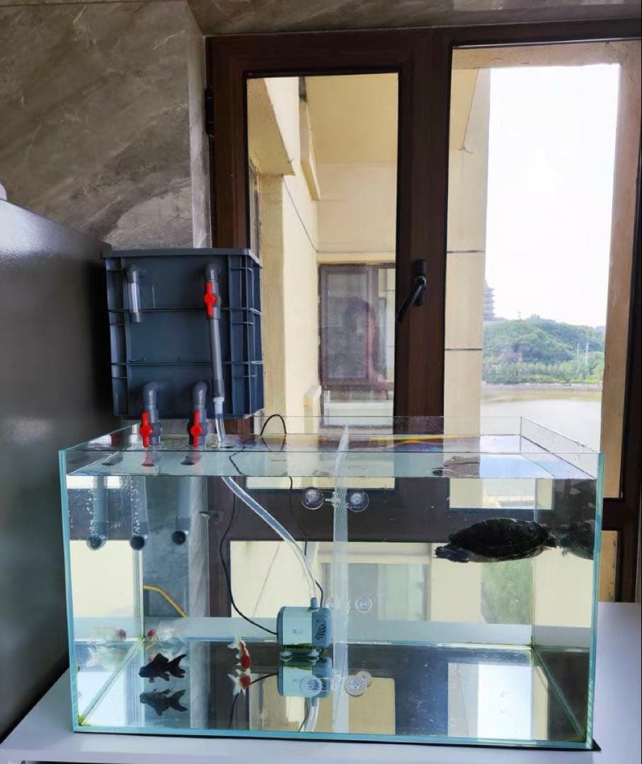 水中ポンプ25wホースマット付き大型水槽万能濾過装置濾過外部式濾過層送料込み