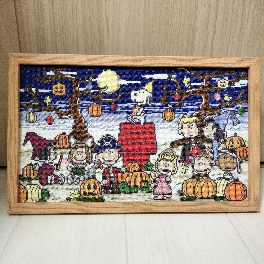 t様 フレーム付き価格 ホビーラホビーレ完成品 スヌーピーのハロウィンパーティ