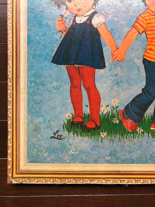 ビッグアイ・ペインティングのプリント Lee作1960年代