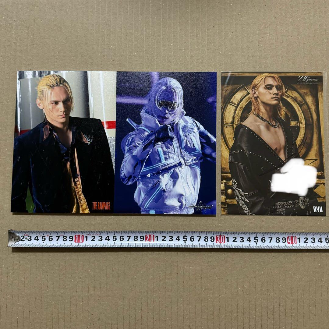 RAMPAGE 龍 タワレコ 当選パネル 直筆サイン入りフライヤー RYU