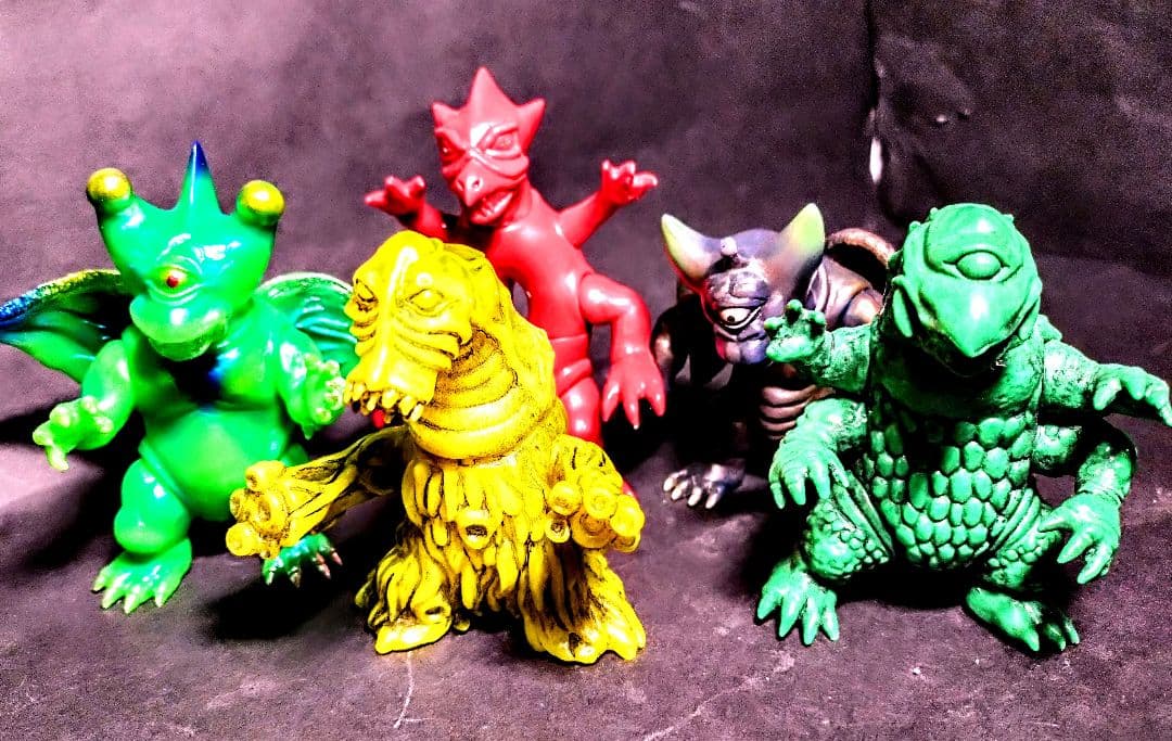 シカルナ工房　ザゴラ、チヲス、バグン、バグン、マイティ、ミニソフビ。