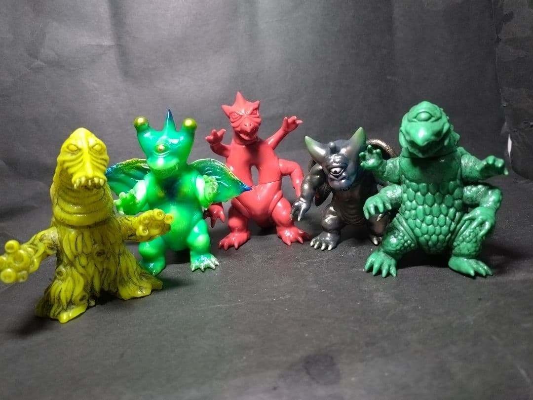 シカルナ工房　ザゴラ、チヲス、バグン、バグン、マイティ、ミニソフビ。