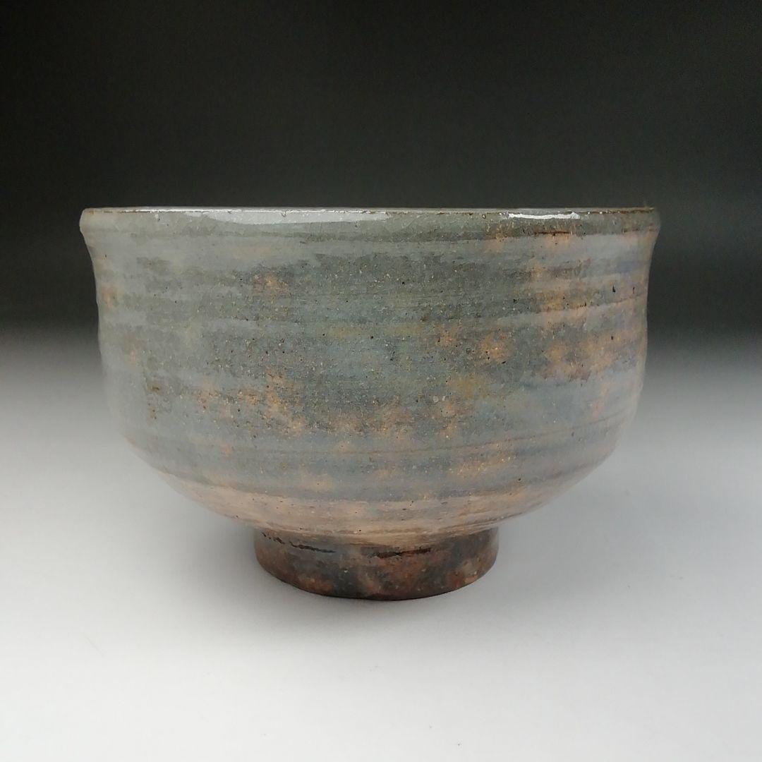 Ｔ６２８　茶碗　『窯変　茶碗』『二代　寒川栖豊 造』『久田宗也(尋牛斎)箱書』