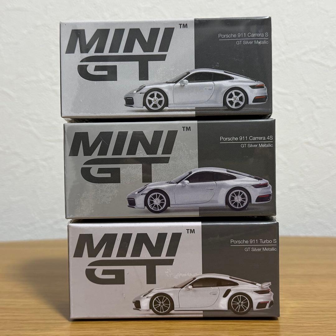 新品未開封 ポルシェ 911 MINI GT 1/64 カレラS 4S ターボS
