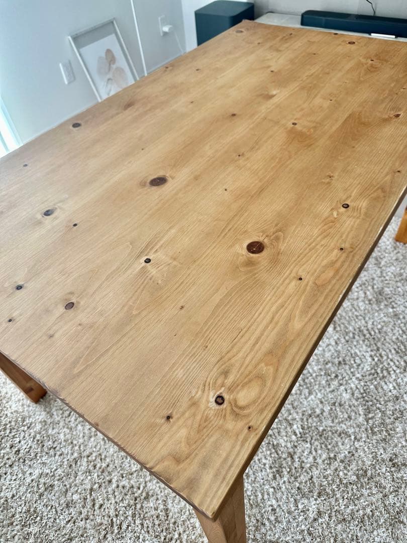 【ま】ダイニングテーブル 日本製 無垢 北欧 135 オイル塗装