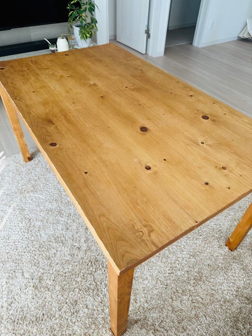 【ま】ダイニングテーブル 日本製 無垢 北欧 135 オイル塗装