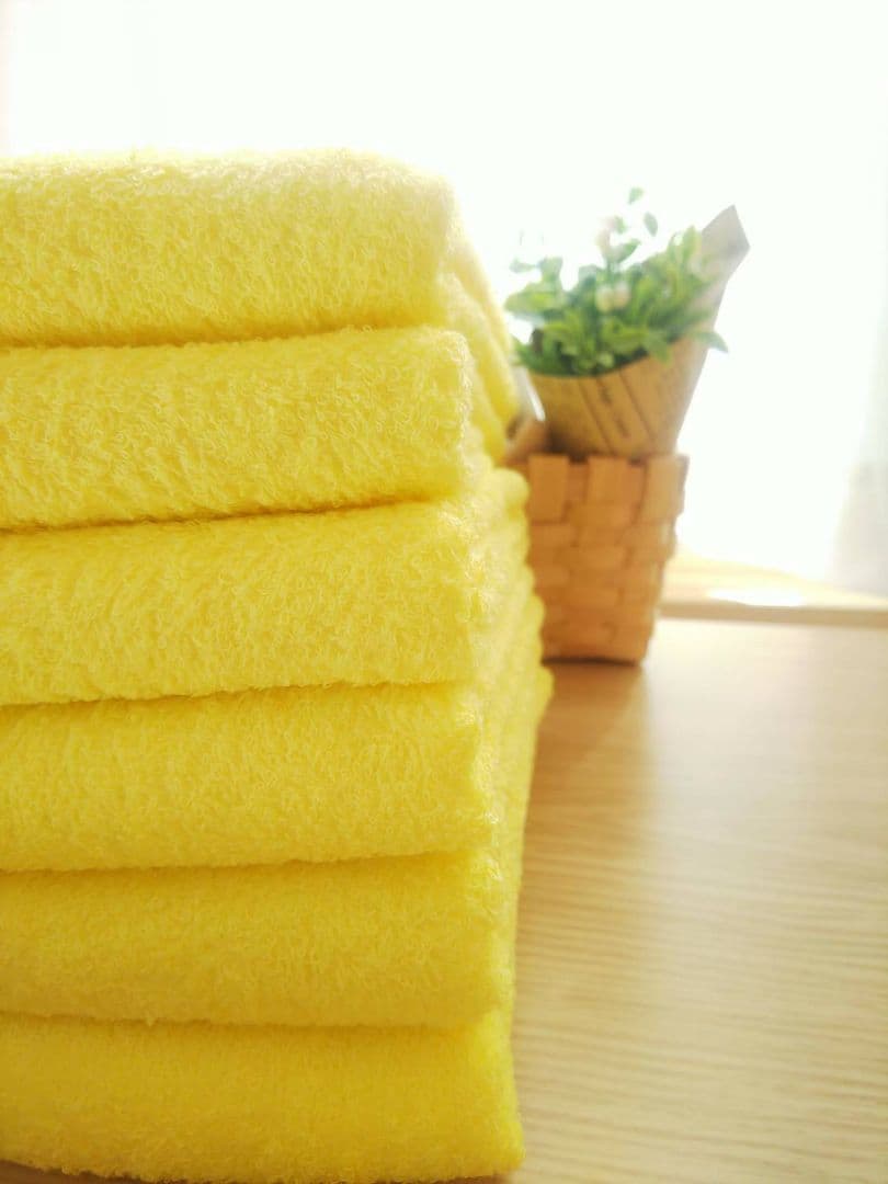 泉州タオル 高級綿糸イエローフェイスタオルセット20枚 タオル新品 まとめ売り