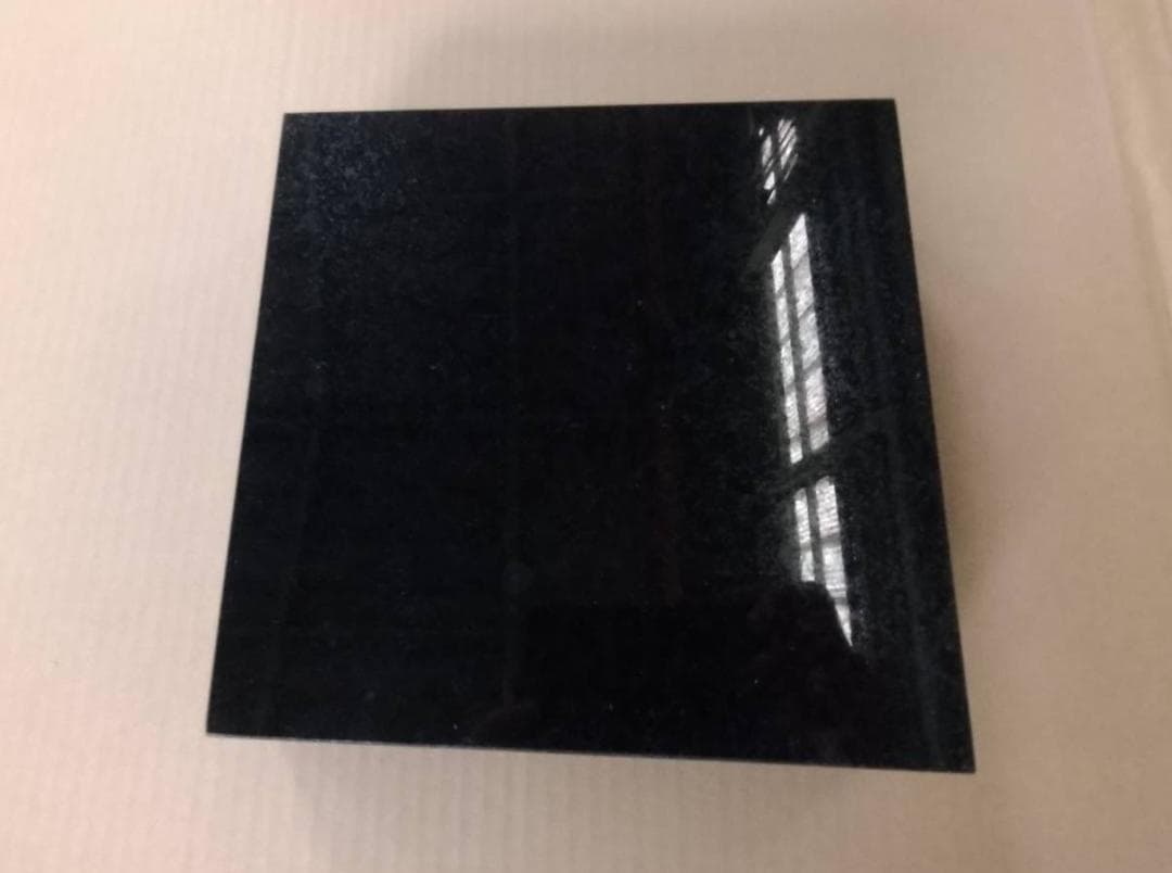 高級 天然黒御影石 特厚オーディオボード●250×250×54●5面磨き●大特価