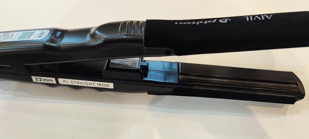 AIVIL × ファイテン　PLストレートアイロン 22mm ブラック 健光浴