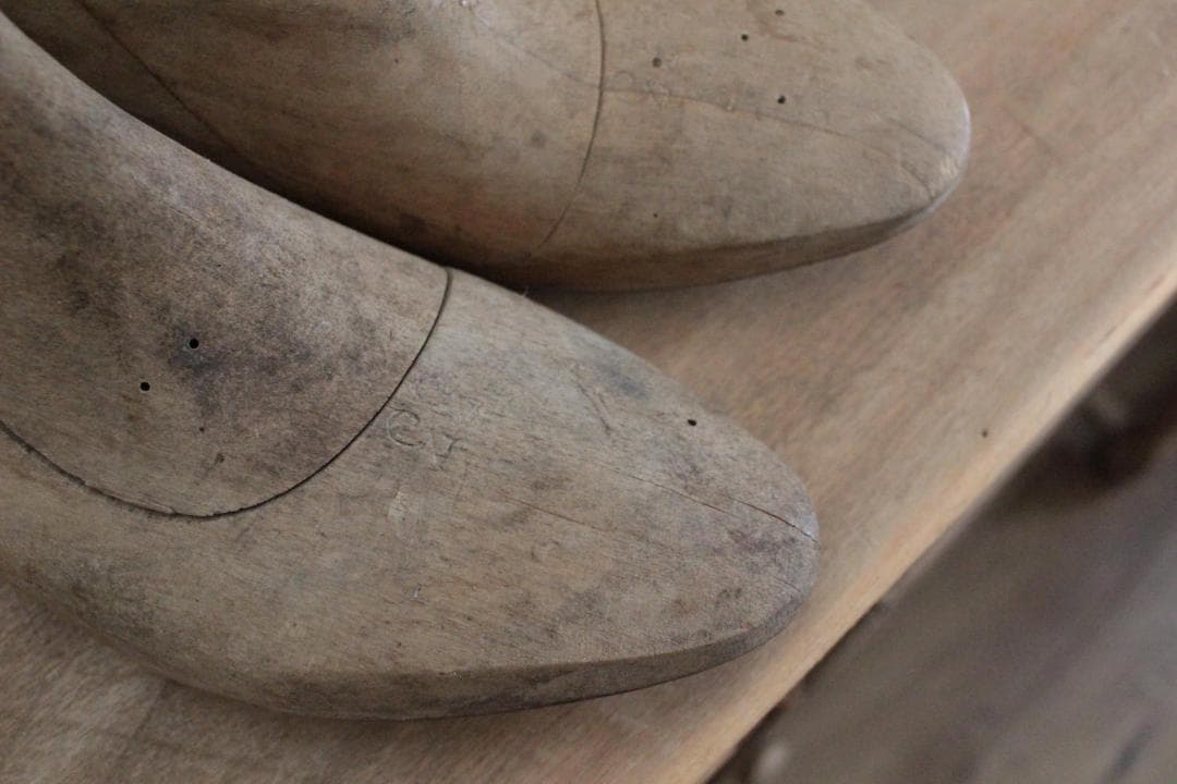 【A】フランスアンティーク木製シューモールド