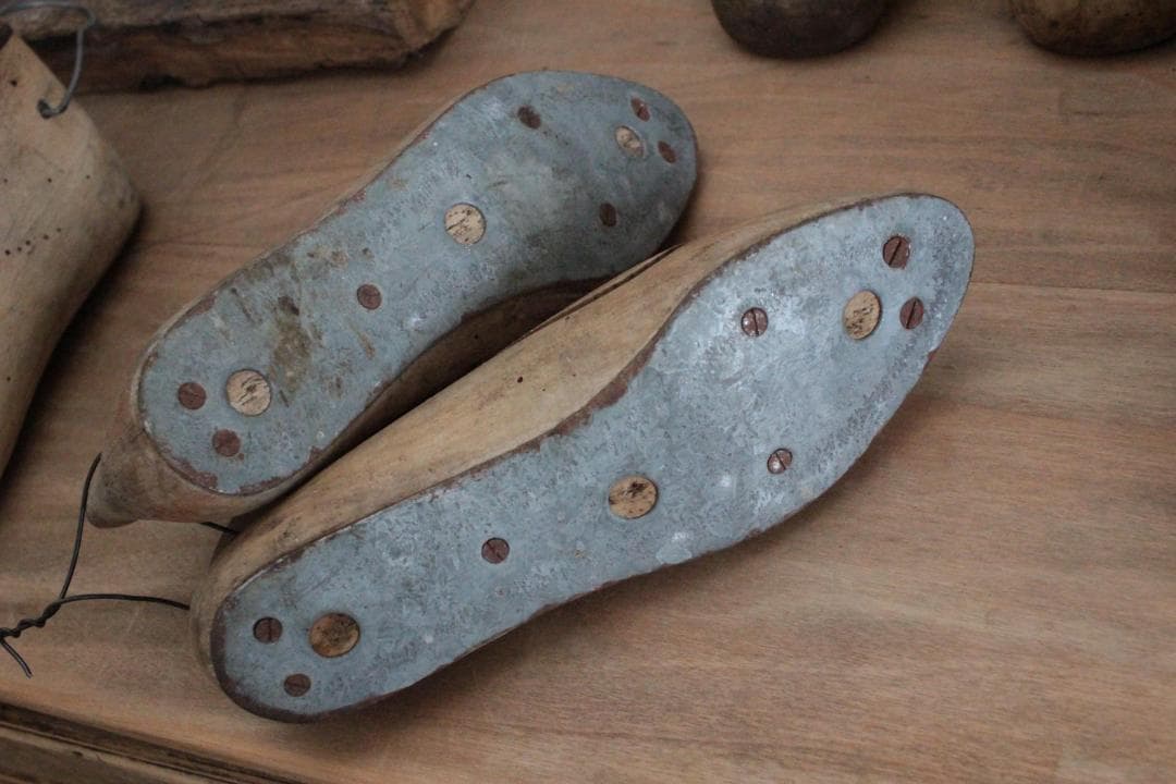 【A】フランスアンティーク木製シューモールド