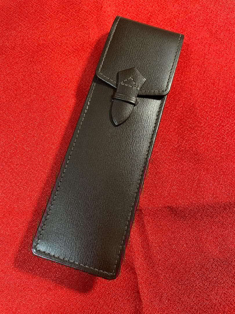 ☆未使用☆キプリス ボックスカーフ ペンケース 4570 チョコブラウン