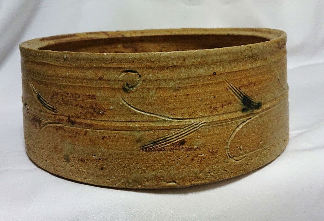 茶道具鈴木五郎作水指A398