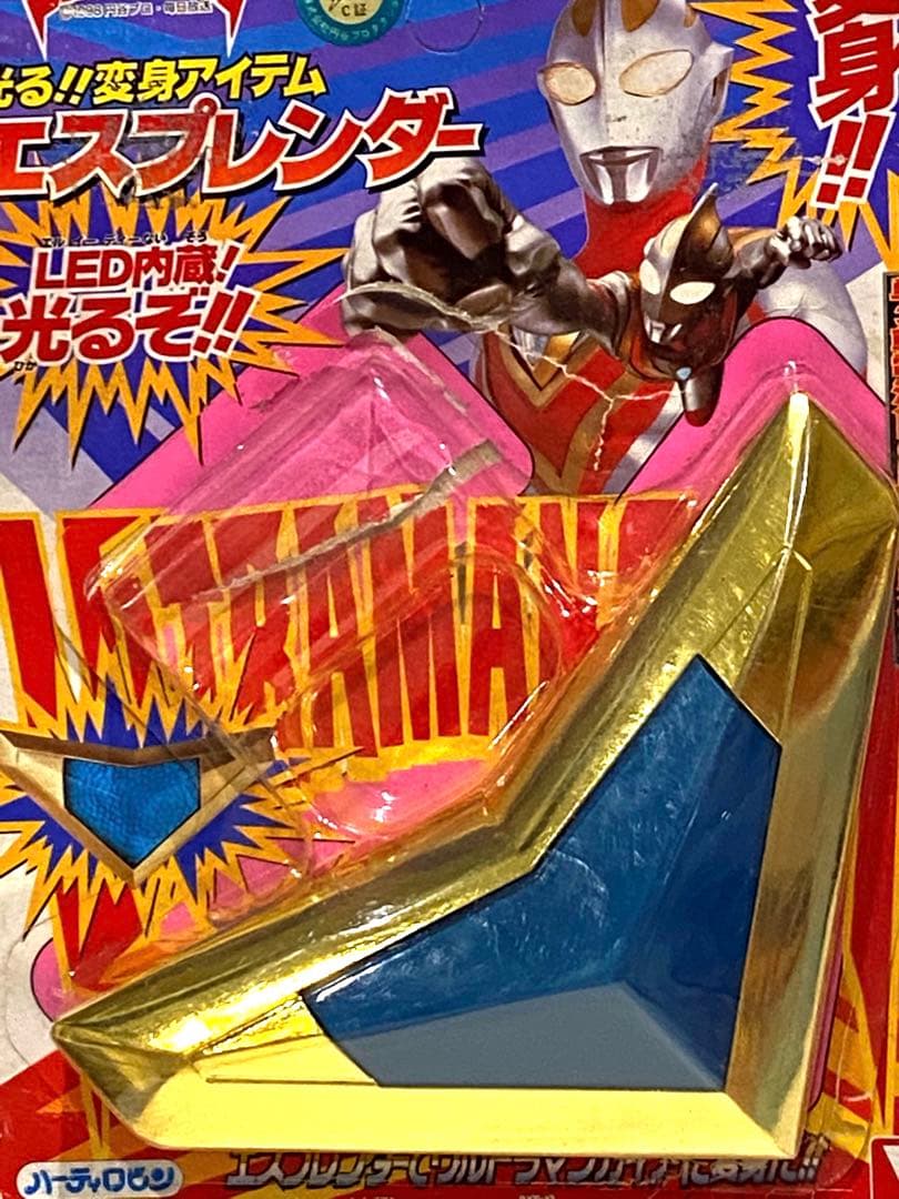 絶版98'ウルトラマンガイア光る変身アイテム！エスプレンダー新古品未使用未展示物